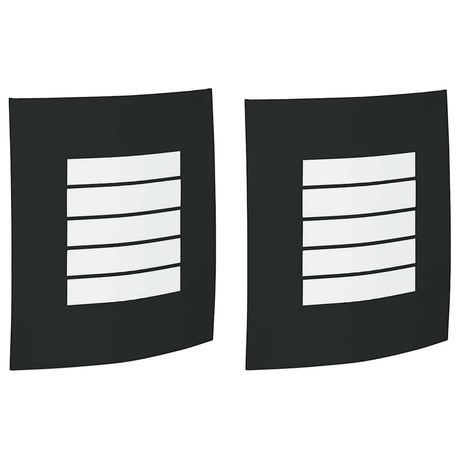 Vidaxx Außenwandleuchte 2 Stück schwarz 23,5 x 9 x 26 cm