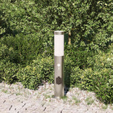 Vidaxx Pollerbeleuchtung mit Sensor und Steckdose 50 cm Edelstahl IP44