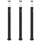 VidaXL Pollerbeleuchtung mit Sensor 3 Stück 110 cm Edelstahl IP44
