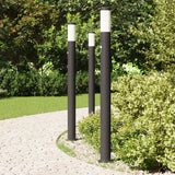 VidaXL Pollerbeleuchtung mit Sensor 3 Stück 110 cm Edelstahl IP44
