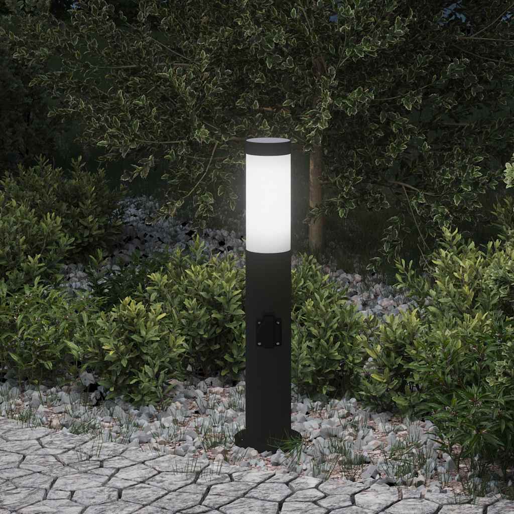 Vidaxl Pollerleuchte mit Fassung 50 cm Edelstahl IP44