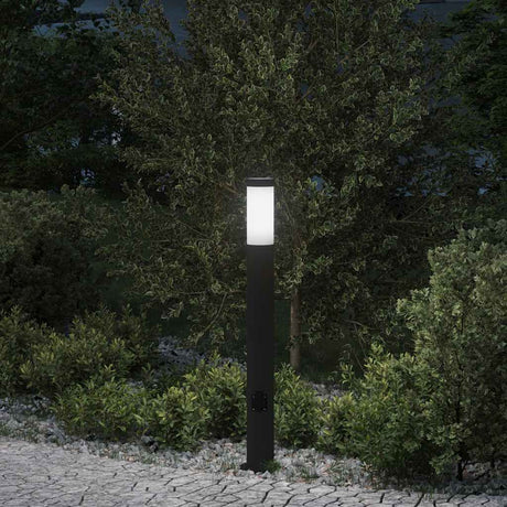 Vidaxl Pollerleuchte mit Fassung 80 cm Edelstahl IP44