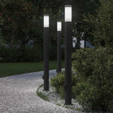 Vidaxx Pollerleuchte mit Fassung 3 Stück 110 cm Edelstahl IP44
