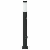 Vidaxl Pollerleuchte mit Sensor und Steckdose 80 cm Edelstahl IP44