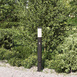 Vidaxl Pollerleuchte mit Sensor und Steckdose 80 cm Edelstahl IP44