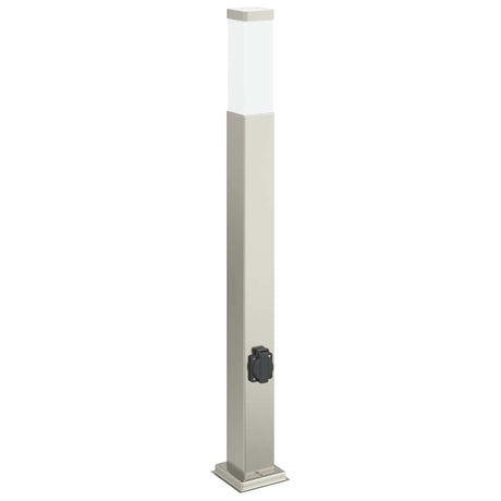 Vidaxl Pollerleuchte mit Fassung 80 cm Edelstahl IP44