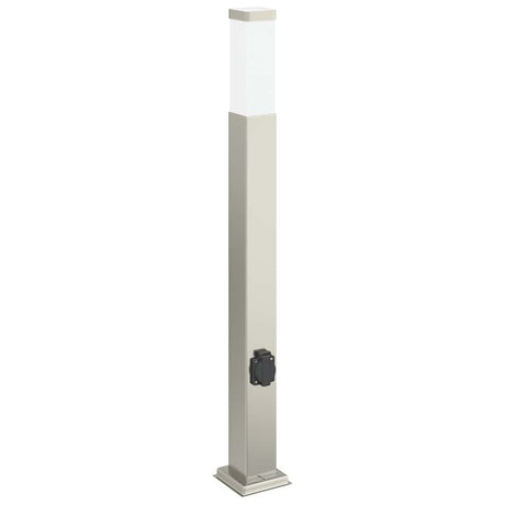 Vidaxl Pollerleuchte mit Fassung 80 cm Edelstahl IP44