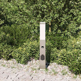 Vidaxx Pollerbeleuchtung mit Sensor und Steckdose 50 cm Edelstahl IP44