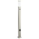 Vidaxx Pollerleuchte mit Sensor und Steckdose 110 cm Edelstahl IP44