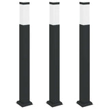 VidaXL Pollerbeleuchtung 3 Stück 80 cm Schwarz IP44