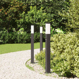 VidaXL Pollerbeleuchtung mit Sensor 3 Stück 80 cm Schwarz IP44