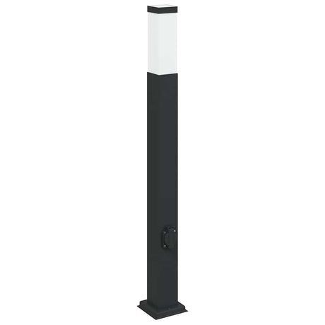 Vidaxx Pollerleuchte mit Fassung 80 cm schwarz IP44