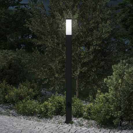 Vidaxx Pollerleuchte mit Fassung 110 cm schwarz IP44