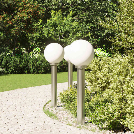 Vidaxx Pollerbeleuchtung 3 Stück 80 cm Edelstahl IP44