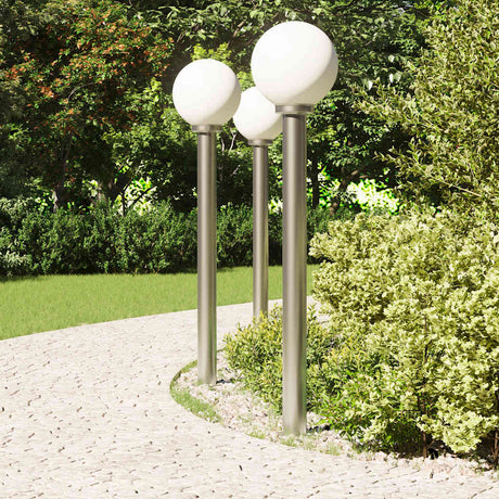 Vidaxx Pollerbeleuchtung 3 Stück 120 cm Edelstahl IP44