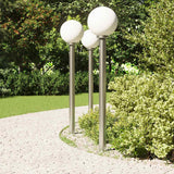 Vidaxx Pollerbeleuchtung mit Sensor 3 Stück 120 cm Edelstahl IP44