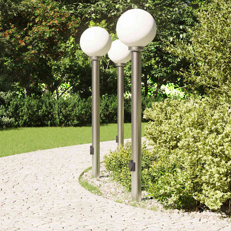 Vidaxx Pollerleuchte mit Fassung 3 Stück 120 cm Edelstahl IP44