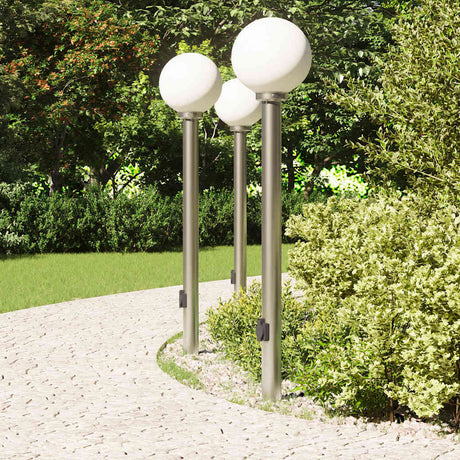 Vidaxx Pollerleuchte mit Fassung 3 Stück 120 cm Edelstahl IP44