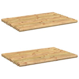VidaXL Badematten 2 Stück 50x35 cm Bambus
