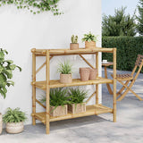 Vidaxl rek 3-laags 100x40x90 cm bamboe