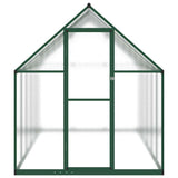 VidaXL Gartengewächshaus mit Grundrahmen 334x169x195 cm Aluminium grün