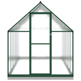 VidaXL Gartengewächshaus mit Grundrahmen 334x169x202 cm Aluminium grün