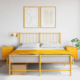 Vidaxl nachtkastjes 2 st 36x39x50,5 cm staal mosterdgeel