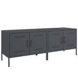 Vidaxl tv-meubelen 2 st 68x39x50,5 cm staal antracietkleurig