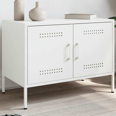 Vidaxl tv-meubel 68x39x50,5 cm staal wit