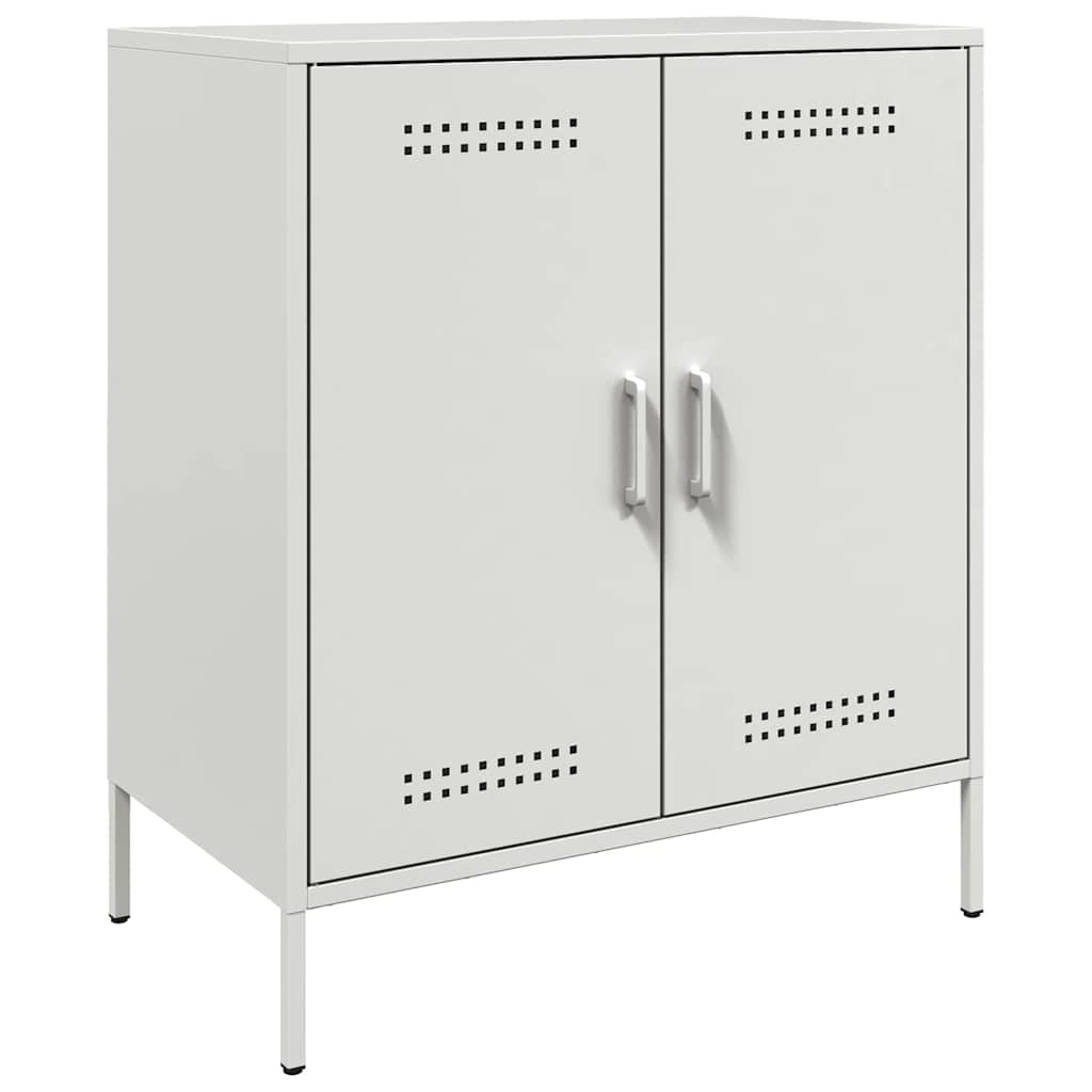 Vidaxl dressoir 68x39x79 cm staal wit