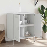 Vidaxl dressoir 68x39x79 cm staal wit