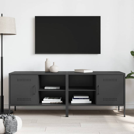 Vidaxl tv-meubelen 2 st 68x39x50,5 cm staal zwart