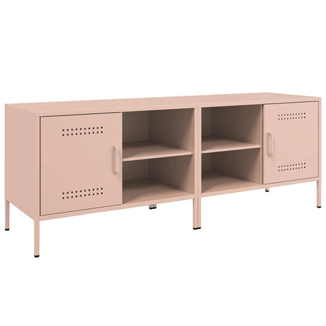 Vidaxl tv-meubelen 2 st 68x39x50,5 cm staal roze