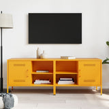 Vidaxl tv-meubelen 2 st 68x39x50,5 cm staal mosterdgeel