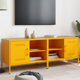 Vidaxl tv-meubelen 2 st 68x39x50,5 cm staal mosterdgeel
