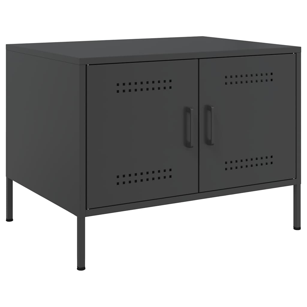 Vidaxl salontafel 68x50x50,5 cm staal zwart
