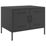 Vidaxl salontafel 68x50x50,5 cm staal zwart
