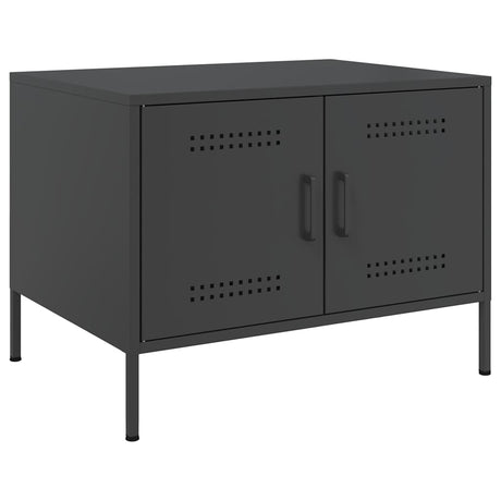 Vidaxl salontafel 68x50x50,5 cm staal zwart