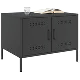 Vidaxl salontafel 68x50x50,5 cm staal zwart