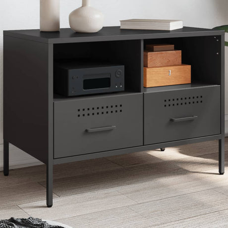 Vidaxl tv-meubel 68x39x50,5 cm staal zwart