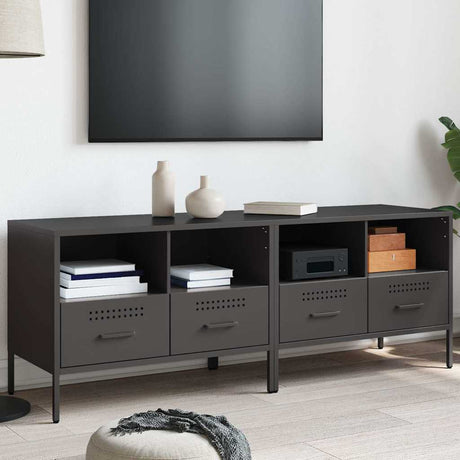 Vidaxl tv-meubelen 2 st 68x39x50,5 cm staal zwart