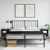 Vidaxl nachtkastjes 2 st 36x39x50,5 cm staal zwart