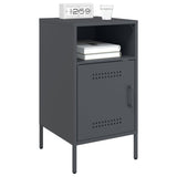 Vidaxl nachtkastjes 2 st 36x39x68 cm staal antracietkleurig