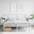 Vidaxl nachtkastjes 2 st 36x39x68 cm staal wit