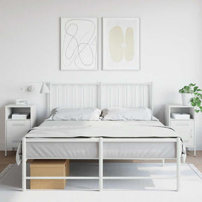 Vidaxl nachtkastjes 2 st 36x39x68 cm staal wit