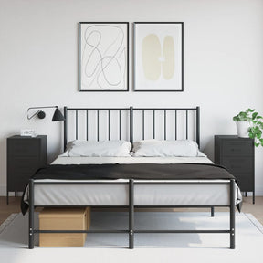 Vidaxl nachtkastjes 2 st 36x39x68 cm staal zwart