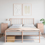 Vidaxl nachtkastjes 2 st 36x39x68 cm staal roze