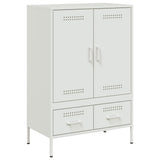 Vidaxl hoge kast 68x39x101,5 cm staal wit