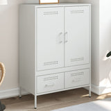 Vidaxl hoge kast 68x39x101,5 cm staal wit