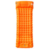 Vidaxl Campingmatratze mit Kissen selbstaufblasend 1-Personen orange